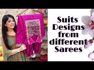STITCHING PATTERNS part - 1| साड़ी से बनाए beautiful सूट | Boutique creation | fashion fusions