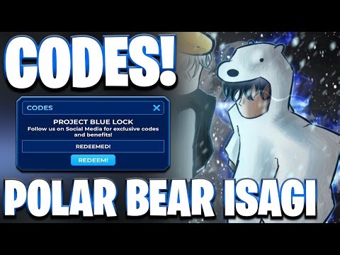 *🐻‍❄️ISAGI* NEW! ALL POLAR BEAR ISAGI UPDATE CODES FOR PROJECT BLUE LOCK! PROJECT BLUE LOCK CODES
