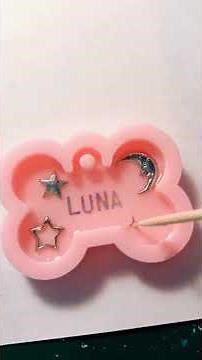 COMO HACER PLACAS DE RESINA PARA TU MASCOTA #shorts