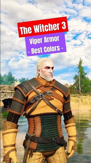 Best Colors for Viper Armor - The Witcher 3 #shorts #thewitcher