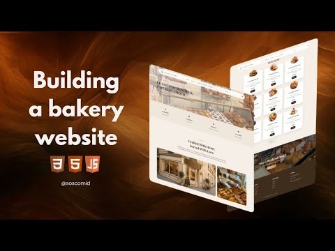 Responsive E-commerce Bakery Website with Clean UI using HTML, CSS, JavaScript