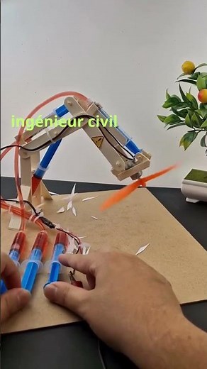 Amazing DIY Hydraulic Robot Arm with Propeller Fan