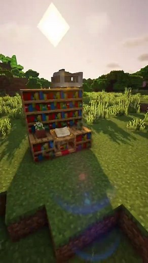 Cómo hacer un librero en Minecraft | Tutorial de construcciones