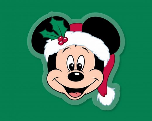 Mickey Mouse Christmas Sticker: "a Christmas Carol" Disney Clear Vinyl Decals | 2.95" X 3" - Etsy