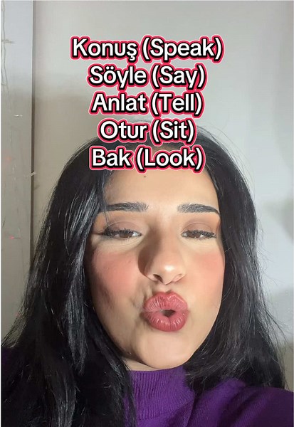 5 Important Verbs in Turkish 🥰♥️😘🇹🇷 #TurkishLanguage #LearnTurkish #TurkishCourse #TurkishLessons #LanguageLearning #SpeakTurkish #StudyTurkish #TurkishCulture #TurkishGrammar #TurkishTeacher #LanguageSchool #TurkishConversation #TurkishWords #turkishonline #turkiye #LanguageSkills #TurkishBeginner #TurkishIntermediate