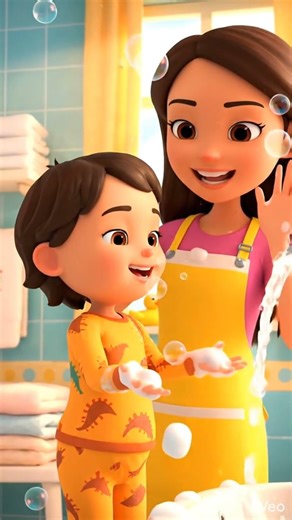 Wash Your Hands Song 🫧🧼 Cute Baby Hand Washing | Kids Nursery Rhyme #nurseryrhymes #kidssongs #baby