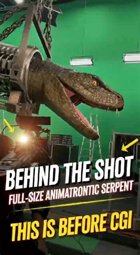 Behind the scene. No CGI. No VFX. Just engineering. #Animatronics #PracticalEffects #BTS #Creature