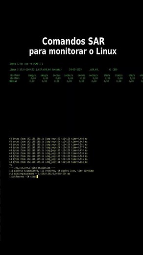 Monitorar o Linux com Comandos SAR | #linux #terminal