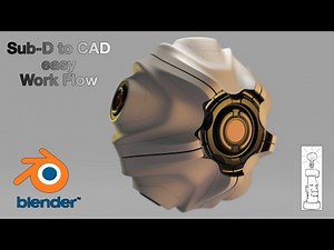 Blender 3D - Sub D To CAD (MOI-3D) easy workflow.