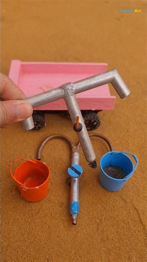 Mini tractor project mini motor water pump science project video🥰