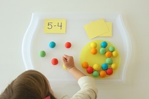 Play Dough Subtraction Smash - Mama.Papa.Bubba.