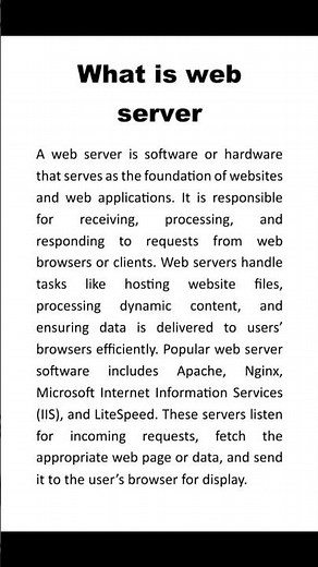 what is web server.#webserver