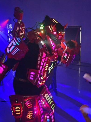 Dazzling LED Robots Show: A Spectacle of Light and Dance