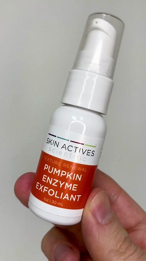 This exceptionally gentle pumpkin enzyme exfoliation product provides soothing moisture while removing dead skin cells. #skinactives #skincare #skintok #skincareproducts #pumpkinenzyme
