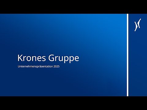 Unternehmenspräsentation Krones 2025