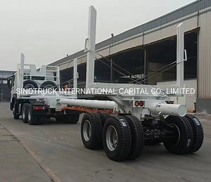 [Hot Item] Trees/Arbor/Plank Board/Timber Log Carrier Vehicle Truck with 2 Axle Trailer
