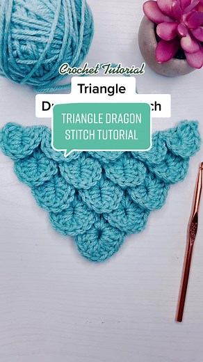 Reply to @applepieclops dragon scale or crocodile stitch triangular crochet tutorial #crochet #crochettips #crochetforbeginners #howtocrochet #crochetersoftiktok #crochettutorial #sofasaurus @sofasaurus.crochet
