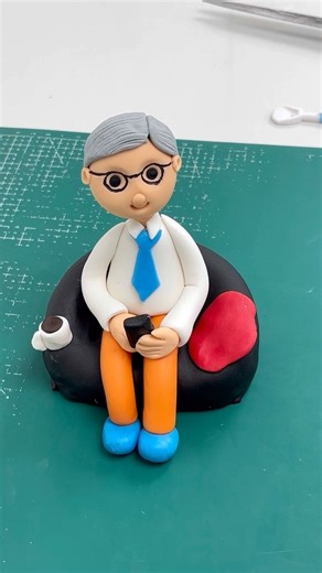 Fondant retiremented cake topper ideas #viral #trending #cakedesign #shorts #uncle #reels #video