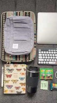 My Writing Essentials On-The-Go Bag #mywriters #writingessentials #writingcommunity #writingadvice