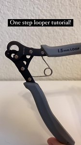 Are you having trouble creating consistent loops for your jewellery pieces such as earrings, bracelets, rosaries, necklaces, and more? If so, you might be wondering what tool could help you. The One Step Looper is a handy beading tool that can create and trim wire loops in just one motion. If you're interested in using this tool effectively in your beading projects, you might want to check out @Designs_by_KMI's tutorial. #lovebeads #beadingtools #beads | Love Beads