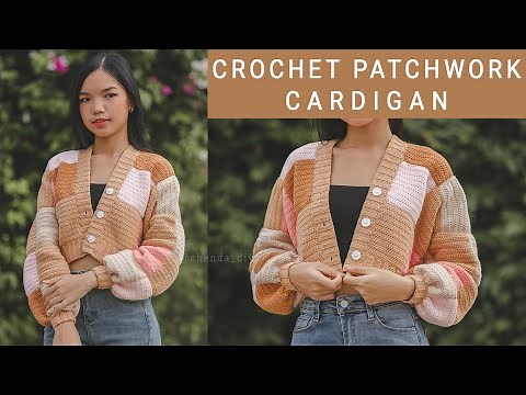 Crochet Patchwork Cardigan Tutorial | Inspired by Harry Style Cardigan | Chenda DIY