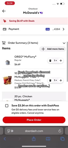 🌸 DoorDash Spring Discount Codes to Try (2026) 🌸 1️⃣ 🌼 40% Off — SPRINGSAVE40 Sometimes works really well. Not for everyone, but worth testing. 2️⃣ 💳 $750 DoorDash Credit — once per account ⭐️ Found this on CuponFood.com. They explain how it works. 3️⃣ 🌷 20% Off — QUICKBITE20 Around 20% off for some users. 4️⃣ 🍽️ 30% Off — EASYMEAL30 Meant to take off about 30%. Results vary. 📌 Save this 📤 Send it to whoever’s ordering dinner