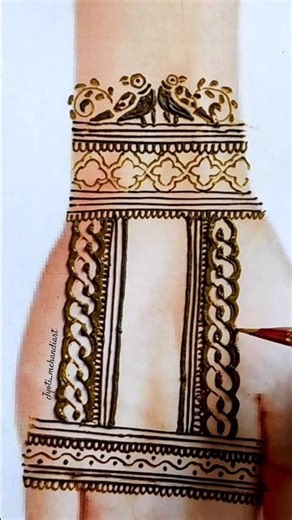 😱😱😍beautiful mehandi chain design||easy and simple design||#shorts#mehandi @jyoti_mehandiart