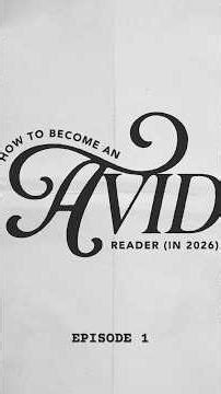 HOW TO BE AN AVID READER EP. 1/5 #booktok #booktube #newyearsresolution