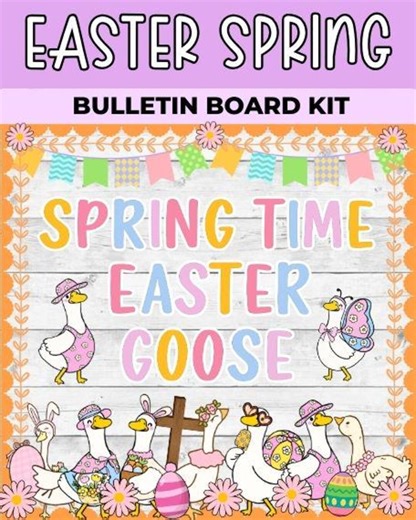 Easter Bulletin Board Decorations, Spring Classroom Decor (printable) - Etsy UK