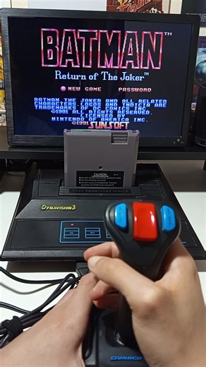 DÁ PRA ENCARAR? BATMAN 2 COM CONTROLE MANCHE #retrogaming #videogames #retrogames