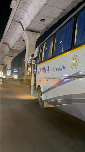 Vinukonda apsrtc indra ac coach semi sleeper push back seater bus #apsrtc #bus #busses #youtubeshort