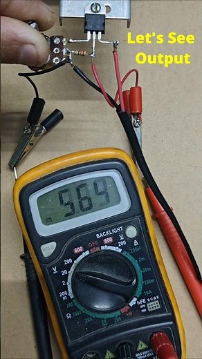 LM317 Adjustable Voltage Regulator 🔥 12V to 1.25V | Simple Power Supply Circuit #shorts #techidea