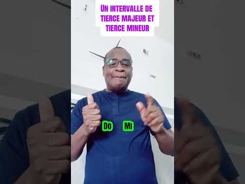 Intervalle de tierce majeur et mineur