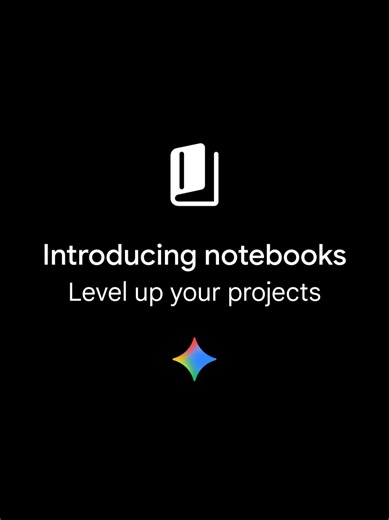 This one’s for the type A icons. ✨ Notebooks in Gemini are an organization game changer. 🗂️ Keep multiple projects organized in one place ➕ Add past chats and relevant files 🧠 Gemini draws context from your files and chats to be more helpful 🙌 Access all your existing personal NotebookLM notebooks now too Notebooks in Gemini are rolling out this week, starting with Google AI Ultra, Pro, and Plus subscribers on the web. In the coming weeks we'll expand access to mobile, more countries across E