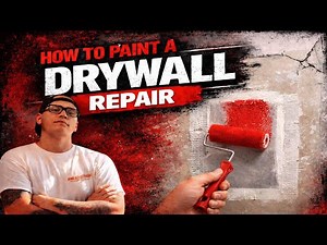 How to prep and paint a drywall repair #drywallrepair