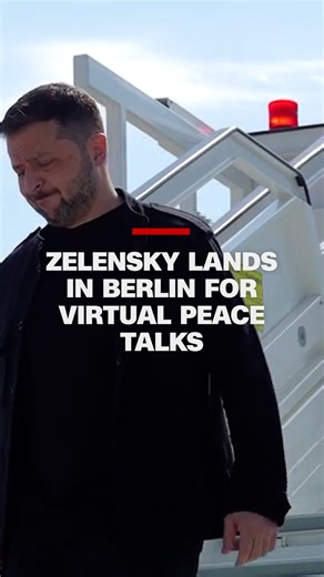 95K views · 1.6K reactions | Ukrainian President Volodymyr Zelensky is in Berlin for high-level talks with European leaders and President Trump, just days before Trump's face-to-face meeting with Russian President Vladimir Putin in Alaska. The virtual meeting is seen as a strategic move to shape Trump's stance ahead of the historic sit-down. https://cnn.it/4luUbr4 | CNN | Facebook