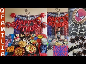 Spiderman Theme Birthday Party | Spiderman Birthday Decoration & Celebration | Spiderman Cake