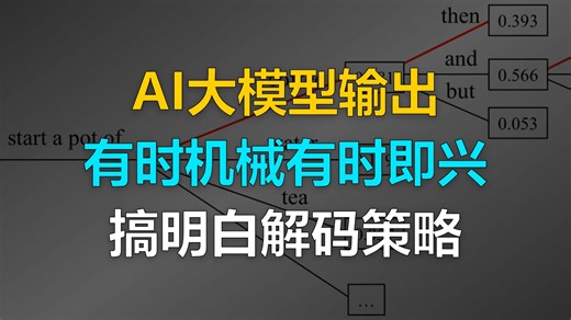AI大模型输出 有时机械有时即兴 搞明白解码策略