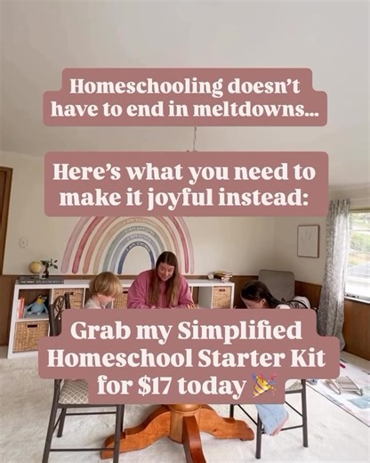 Homeschooling doesn’t have to end in meltdowns. If you’re exhausted, overwhelmed, and second-guessing yourself—you don’t need more curriculum. You need a plan that actually works. The Simplified Homeschool Starter Kit gives you: ✅ A 10-step quick-start guide for your first peaceful day ✅ Plug-and-play routines you can start using right now ✅ Reset routines for when everything falls apart ✅ Creative stations to keep kids engaged without screens You don’t have to figure it out alone. You just need