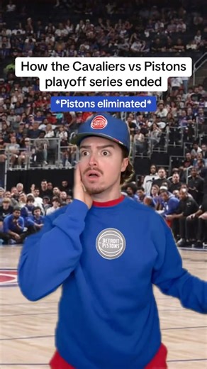 How the Cavaliers vs Pistons playoff series ended😂🏀