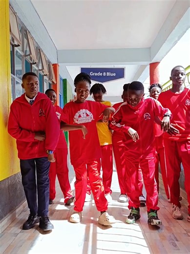 Energetic Dance Moves by School Kids