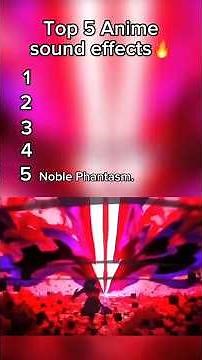 Top 5 anime sound effects. #anime