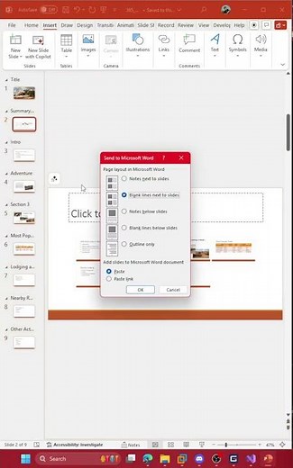 How to create handouts in Microsoft PowerPoint