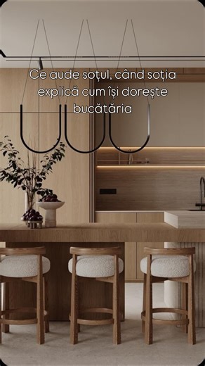 dline | INTERIOR DESIGN | by DANIELA CHIRIAC on Instagram: "Abonați-vă la @dline_interior_design și descoperiți alte video interesante și utile despre design interior! Dacă și voi aveți conversații de genul acesta, nu vă faceți griji! Noi suntem traducătorii oficiali dintre visele ei și realitatea ta. Cu echipa noastră de design, bucătăria, dar și întreaga casă vor arăta exact cum vă doriți ambii. Scrieți-ne și găsim împreună compromisul perfect! "
