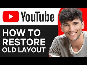 How To Restore Old Youtube Layout (2024)