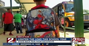 Heavy backpacks causing injuries in children