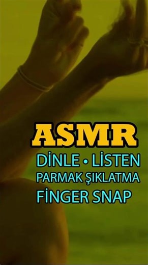 Parmak Şıklatma ASMR ✨ Tingle Garantili #ASMR #FingerSnap #shorts
