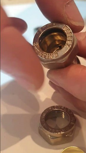 How to reassemble a 15mm valve isolation coupler