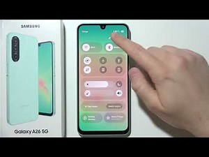 Samsung Galaxy A26 5G: How to View Notifications & Quick Settings Together