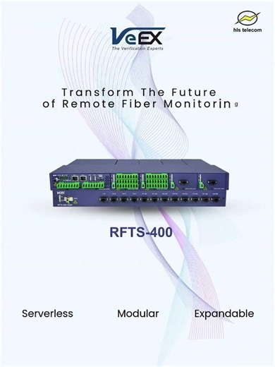 VeEX RFTS-400 : High Density Remote Fiber Monitoring